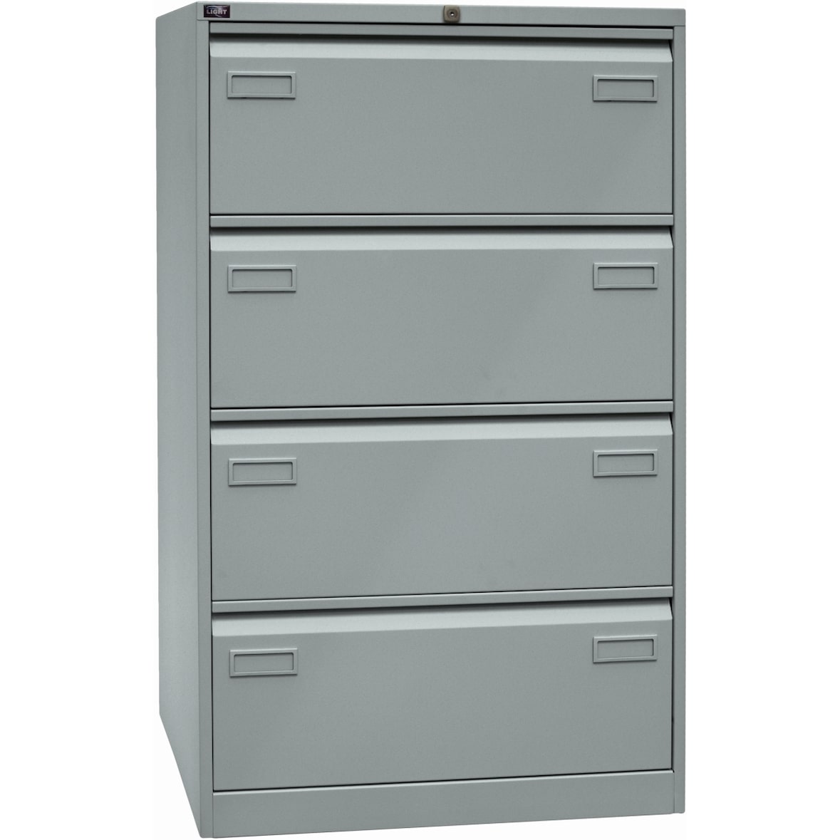 Hängeregistraturschrank Light 4 Schübe 2-bahnig silber