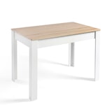 thumbnail of DUPI Mesa Comedor AITANA con Estructura y tapa superior de Madera (Taupe/Blanco, 140x80)