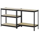 thumbnail of TOOLCRAFT 1530556 Schwerlastregal 350 kg Metall, MDF Holzboden Anthrazit/Schwarz