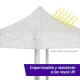 thumbnail of Carpa Cenador Plegable Profesional Aluminio Expert 3x6 Negro | Estructura Hexagonal 40x40x1,6 mm | Resistente para Exterior y Eventos