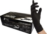 thumbnail of NITRAS BLACK SCORPION  8220, Einmalhandschuh aus Latex, schwarz XS  1000 Stück