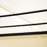 thumbnail of Outsunny Pérgola com Teto Retrátil e Parede Lateral Versátil 3x3m Creme e Preto