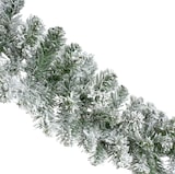 thumbnail of 2.7m Künstliche Tannengirlande 25cm mit Schnee Indoor Kamindeko Fensterdeko Weihnachten Weihnachtsgirlande Winter beschneit Grün Weiß