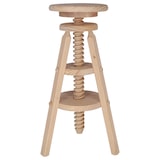 thumbnail of Aranaz Taburete giratorio pino alto sin barniz