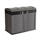 thumbnail of Cache Poubelles 2 portes Gris - Tri sélectif Extérieur - Abri Poubelle Design pour Terrasse et Jardin 1500L INTEC