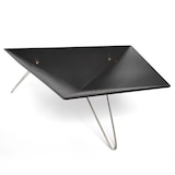 thumbnail of VASNER Merive M3 Feuerschale schwarz mit drei Edelstahl Hairpin Beinen, offenes Design mit 360° Wärmeabgabe