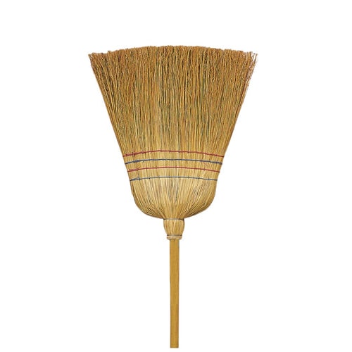 Scopa Saggina Professionale 140cm con Manico in Legno - 4 Fili Extra Resistenti per Esterni