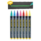 thumbnail of Securit® Pack de 7 rotuladores de tiza líquida - Amarillo, Rosa, Naranja, Violeta, Verde, Azul, Rojo - Punta redonda 1-2mm