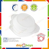 thumbnail of DayBays 4000 Stk. Suppenterrine 350 cc. 150x200x33 mm PP Weiß rund mit Ohren