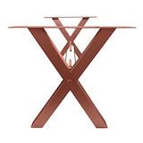 thumbnail of SIT Möbel Estrutura de mesa em forma de X | Aço marrom antigo | L 80 x P 15 x A 73 cm | 07113-00 | Serie TOPS & TABLES