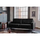 thumbnail of KAWOLA Sofa VILNIUS 2-Sitzer Lederfaserstoff schwarz