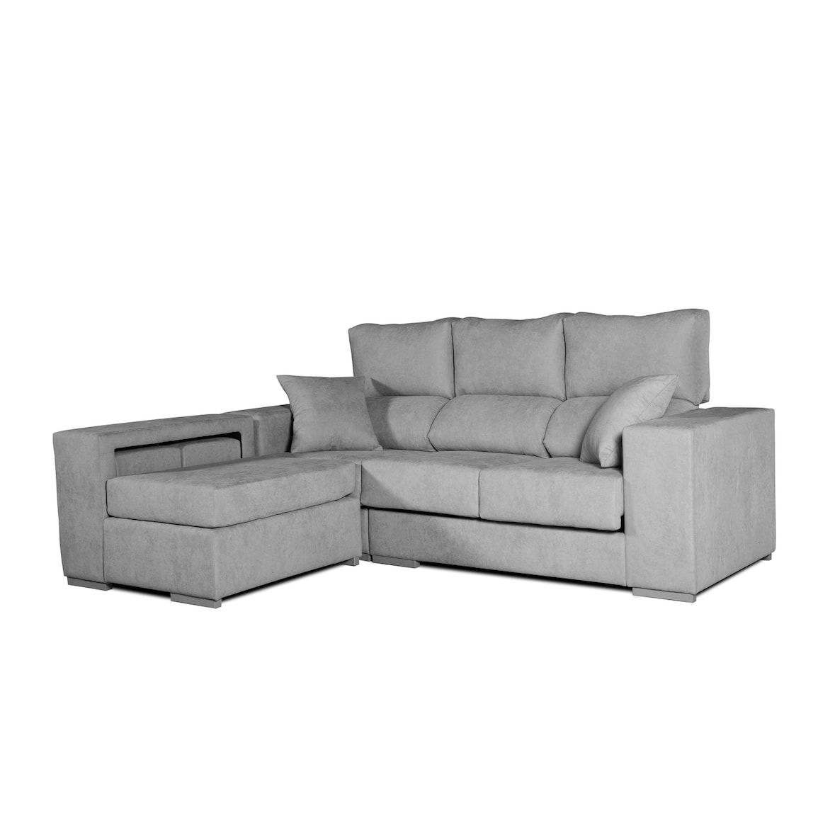 Sofa Chaise Longue Marbella Gris Izquierda