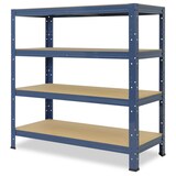 thumbnail of shelfplaza HOME 100x23x40 cm Schwerlastregal in blau mit 4 Böden und 175 kg Traglast pro Boden