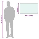 thumbnail of DELUKE® Küchenrückwand Glas - 90x50cm Weiß Wandverklediung Küche Wandschutz Spritzschutz Herdspritzschutz Glasplatte Rückwandküche Küchenwand Design