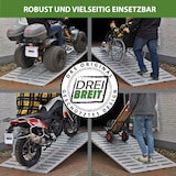 thumbnail of DREIBREIT by TRUTZHOLM Alu Auffahrrampe 175 cm 2-fach klappbar Tragkraft 1020kg gelocht Verladerampe