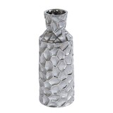 thumbnail of Vase Martel Flasche silver 30 cm - Silber Rund Keramik Tisch Passion 11.6x cm