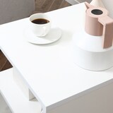 thumbnail of HOMCOM Tavolino Da Salotto con Ripiani Arredamento in Legno Bianco