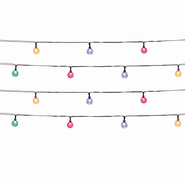 Lumisky luci solari FESTY, 20 lampadine, 5,8 M Plastica Multicolore