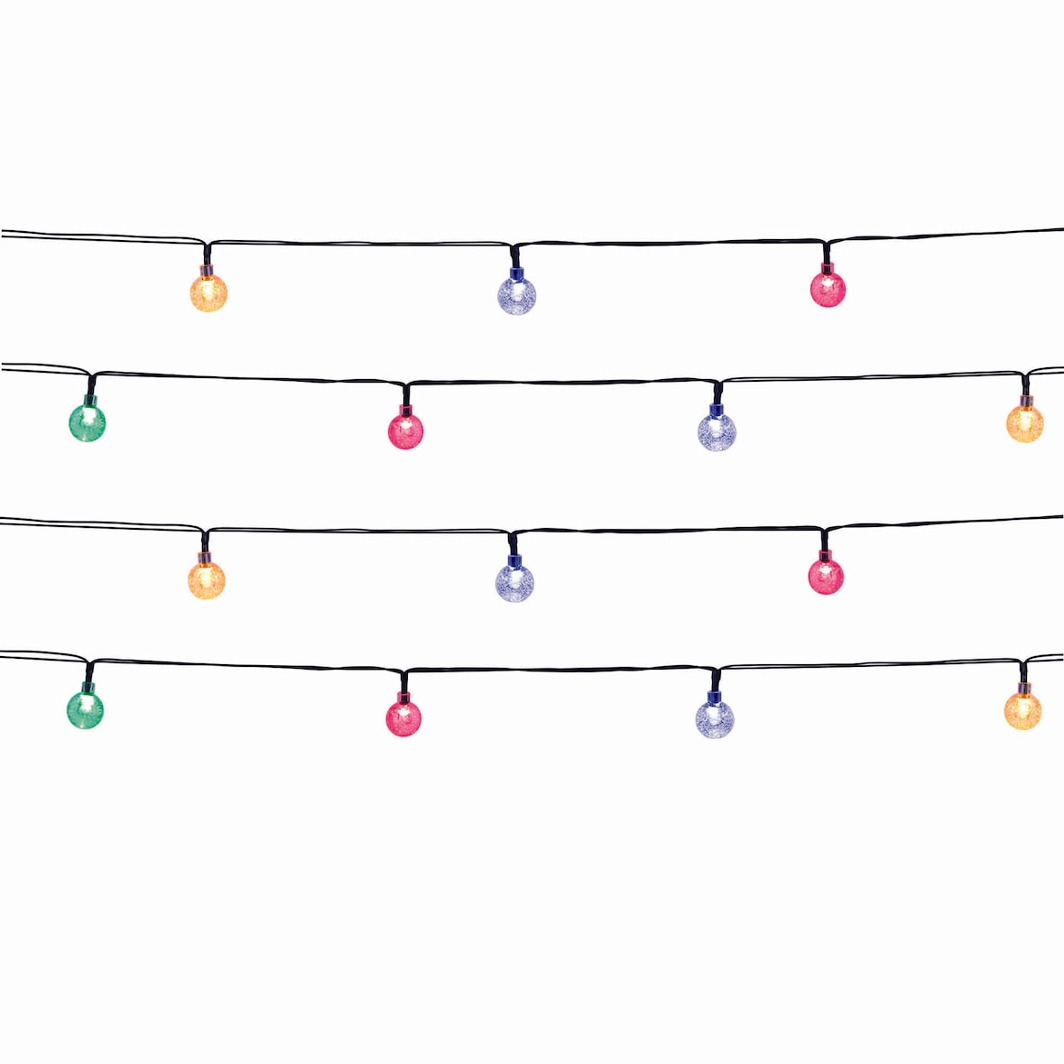 Lumisky luci solari FESTY, 20 lampadine, 5,8 M Plastica Multicolore
