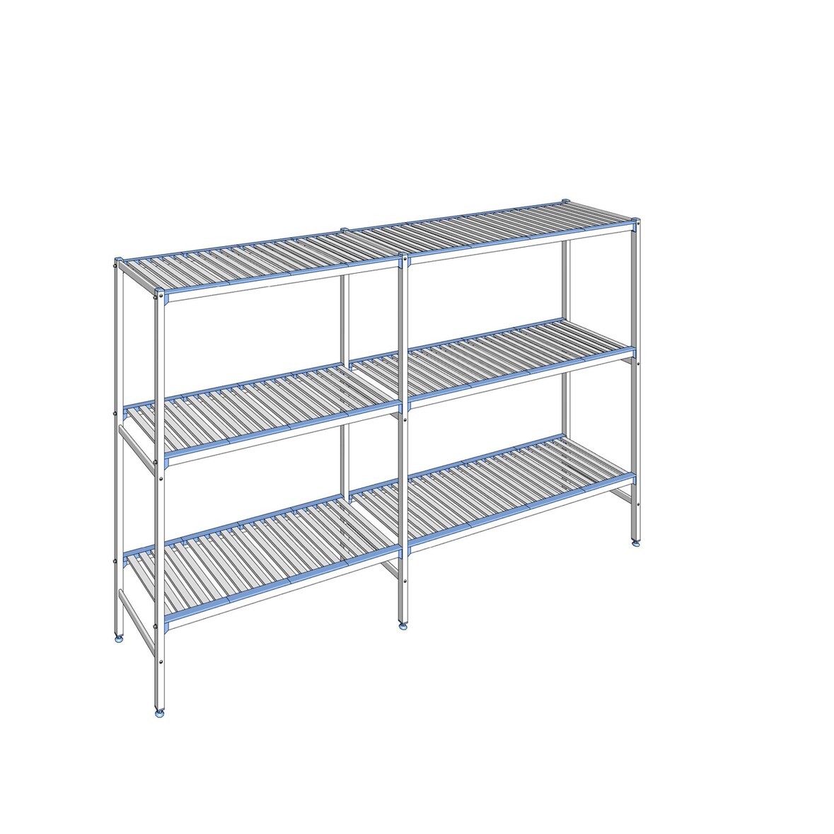 Tournus Equipement Rayonnage à clayettes amovibles 3 niveaux 175 x 283,4 x 50 cm Tournus - ALD2834