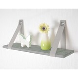 thumbnail of Wandregal Var, Hängeregal Regal, Shabby-Look, Vintage 21x50cm ~ grau