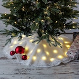 thumbnail of LED Weihnachtsbaumteppich Plüsch Baumrock Tannenbaumdecke D: 90cm
