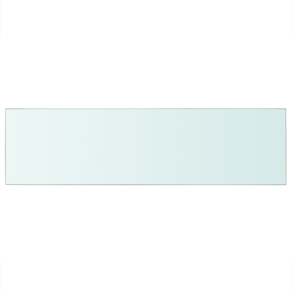 vidaXL Regalboden Glas Transparent 90x25 cm