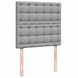 thumbnail of vidaXL Ottoman-Bett mit Matratze Hellgrau 80x200 cm Stoff