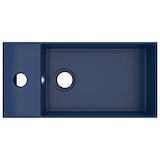 thumbnail of Lavandino Con Troppopieno In Ceramica Blu Scuro