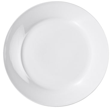 aro Prato raso, porcelana, Ø 27 cm, branco, 6 unidades