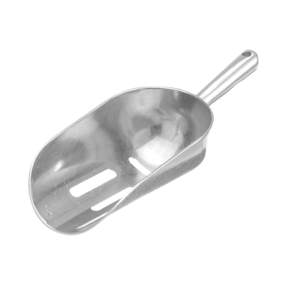 Pala de hielos de aluminio ranurado, BarUp, 0,35L, 220x80mm