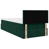 thumbnail of vidaXL Ottoman-Bett mit Matratze Dunkelgrün 80x200 cm Samt