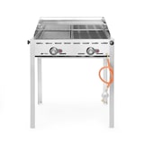 thumbnail of HENDI Grillsystem Green Fire mit 2 Brennern, Profi Line, Emaillierte Grillplatte und Grillrost aus Gusseisen GN 1/1, 11,6kW, 740x615x(H)825mm
