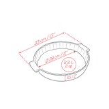 thumbnail of Peugeot Quicheform Appolia Tortenform Tarteform Keramik Rot 28 cm 60398