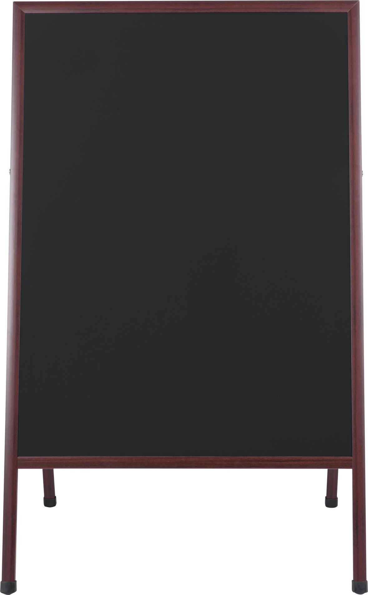 Bi-Office Quadro de Giz A-Frame Transitional - 450 x 600 mm - Superfície Não Magnética, Moldura de MDF Cerejeira