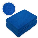 thumbnail of Doppelpack Frottee Spannbettlaken 60 - 70 x 140 cm Royalblau