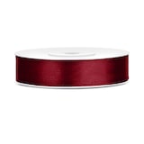 thumbnail of 30x Satinband, bordeauxrot, 12mm/25m