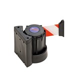 thumbnail of PROREGAL Selbstspannender Wandgurt inkl. Wandhalterung ohne Wandclip | Zum Anschrauben | Gurtmaß LxB 400x5cm | Schwarz, Gurt Rot-Weiß