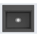 thumbnail of Villeroy&Boch Rechteckiges Spülbecken, Keramikspüle Subway Style 60 S Graphite schwarz/grau 60x51cm, Unterschrankbreite 60cm