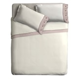 thumbnail of IPERSAN Completo letto Naturale in 100%Puro Cotone, 2 Piazze, Bordo Misto Rigato, Beige