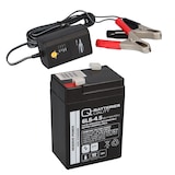thumbnail of AKKU BATTERIE 6V 4,5Ah 20HR 10HR 5HR kompatibel 5Ah 4A + Lader QB + A