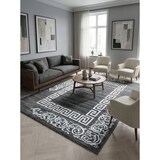 thumbnail of Teppich Waschbar Klassisch Modern Strapazierfähig Esszimmer Flur Grau 160x230 cm OEKO-TEX Fußbodenheizung geeignet – ASPEN von Kadima Design