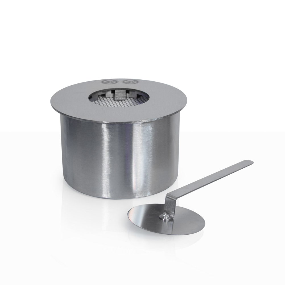Queimador redondo para lareira a bioetanol, aço inoxidável, 1,5 l, diâmetro 17 cm