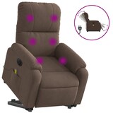 thumbnail of vidaXL Massagesessel Aufstehhilfe Elektrisch Braun Mikrofasergewebe