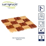 thumbnail of San Ignacio KINVARA - Set di tovagliette quadrate in bambù 13x13 cm