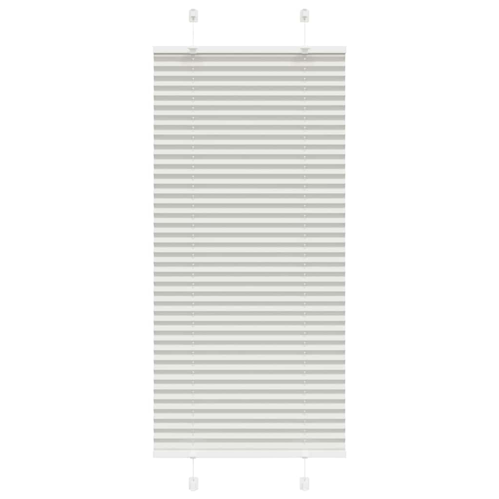 vidaXL Plissee Hellgrau 60x100 cm Stoffbreite 59,4 cm Polyester