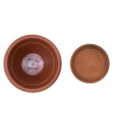 thumbnail of Vaso Rotondo Ø50x39h cm per Fiori Piante + Sottovaso, Plastica Color Terracotta, Resistente agli UV - Made in Italy