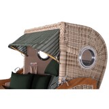 thumbnail of Strandkorb - bene living - Ammersee Grande XL Teak Bullauge - PE shell - Modell 504 - 2,5-Sitzer inkl. Liftersystem