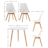 thumbnail of Eetkamer set Lansgar wit