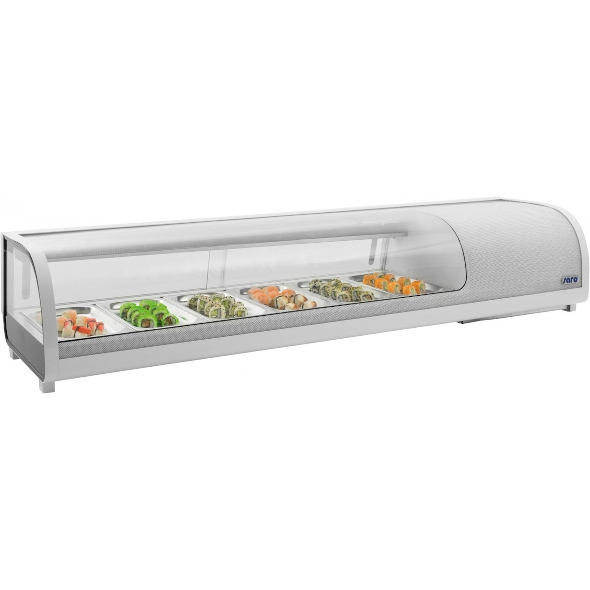 Saro Sushivitrine Modell SAMIRA, B 1529mm, T 426mm, H 296mm